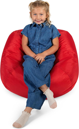 Cozy red bean bag - red,