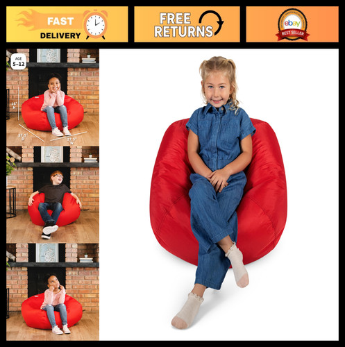 Cozy red bean bag - red, chair