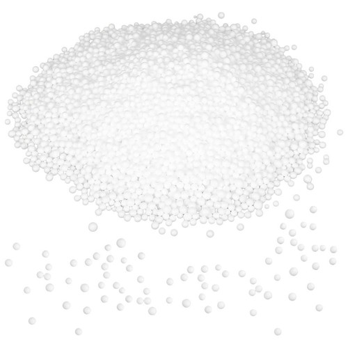 White foam bean bag - white,